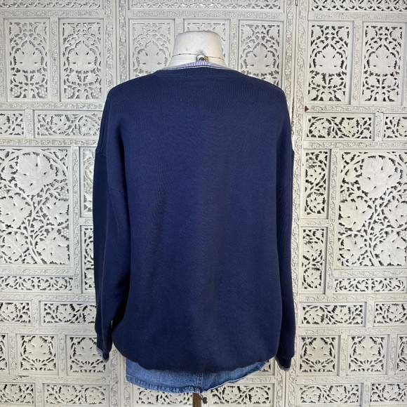 Vtg Relay For Life American Cancer Society Navy Blue Oversized Soft Sweatshirt - Picture 5 of 6